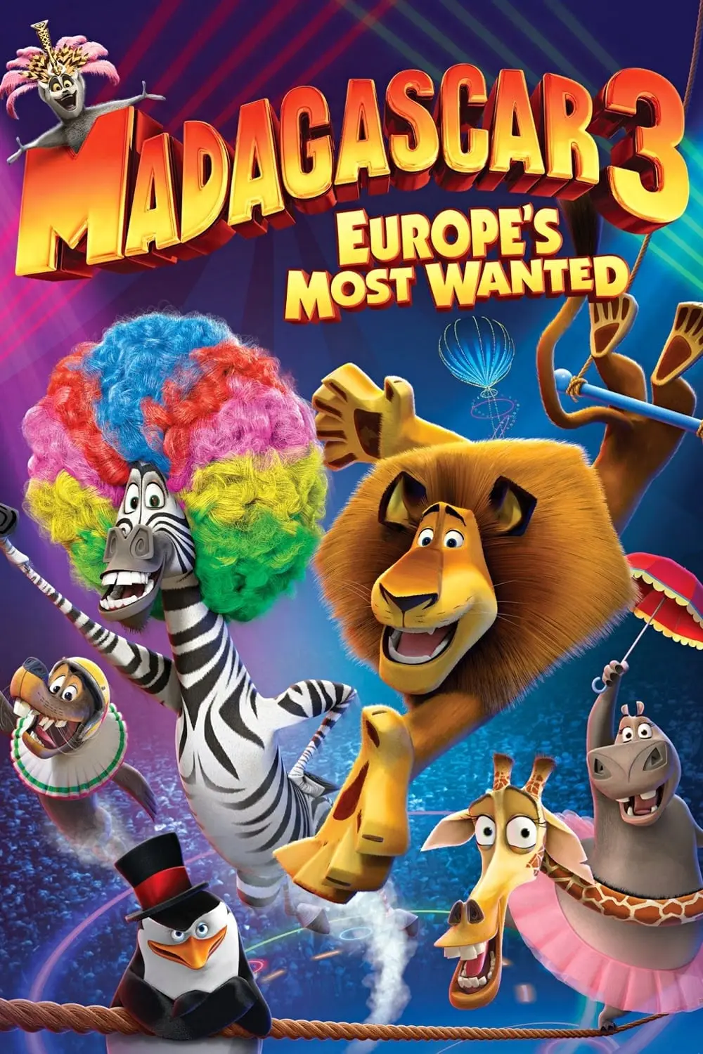 Copertina Film Madagascar 3 - Ricercati in Europa Streaming FULL HD 