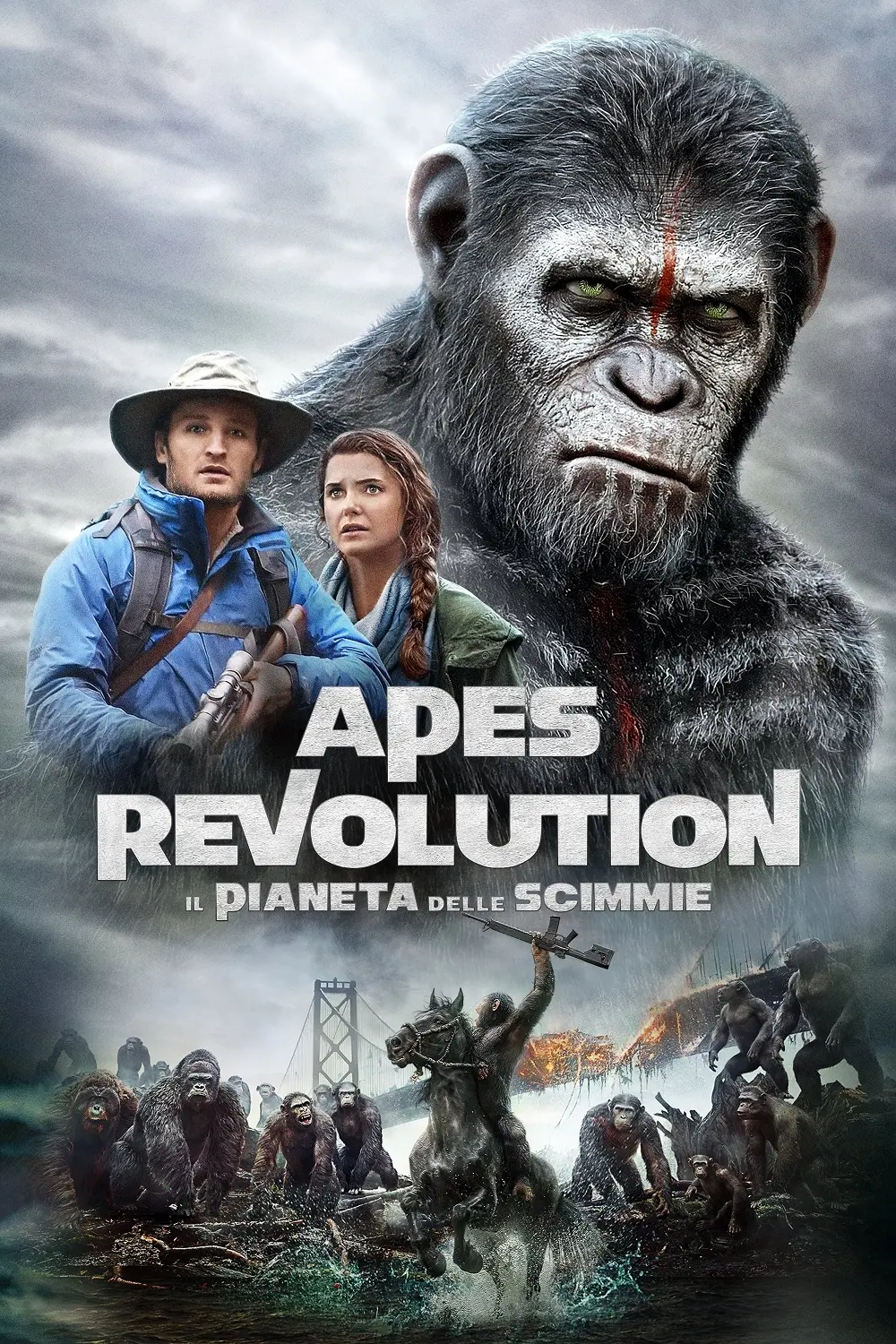 Copertina Film Il pianeta delle scimmie 2: Apes Revolution Streaming FULL HD 